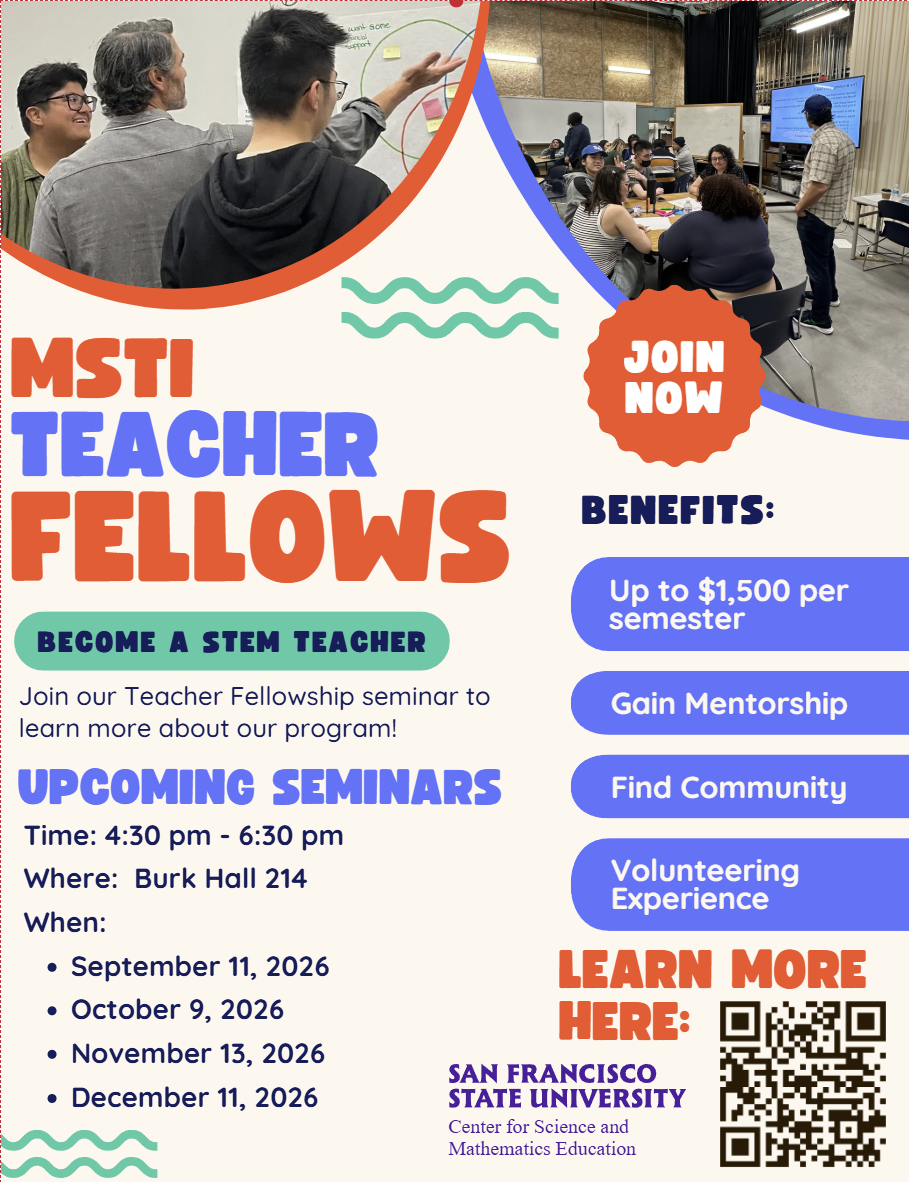 Teacher Fellows Flyer Fall 2026 schedule
